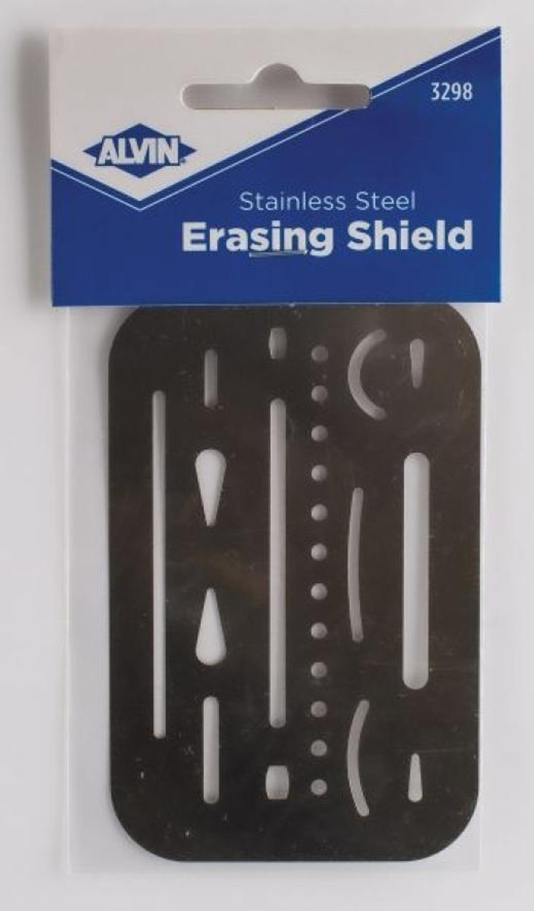 Hotop 3 Pieces Erasing Shield Stainless Steel Drawing Template Shield Drafting Tool Shield