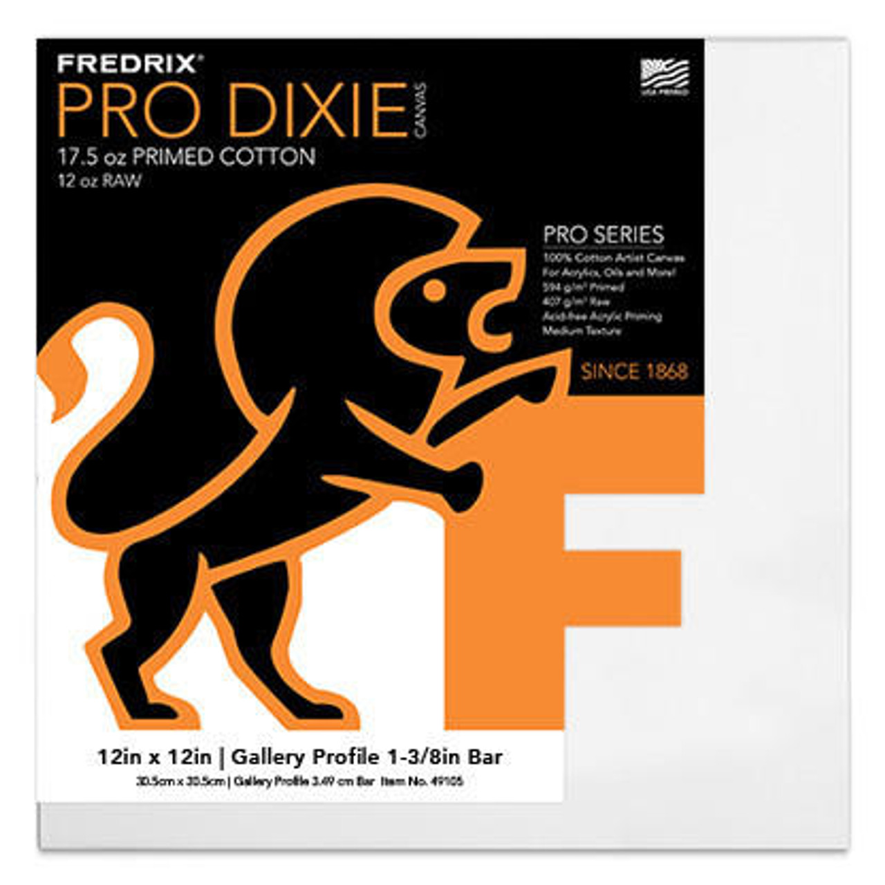 Pro Series 12Oz Dixie Stretched Canvas 16X20 1-3/8 Bars - Sam Flax