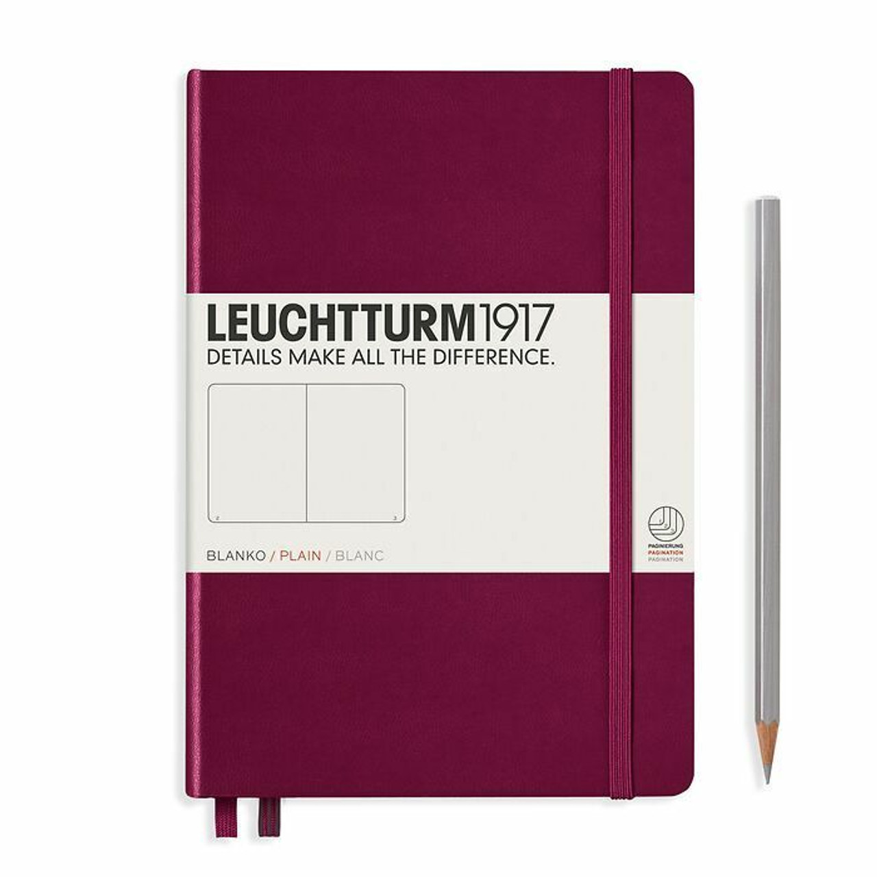 Leuchtturm1917 A5 Medium Hardcover Dotted Notebook - Fox Red