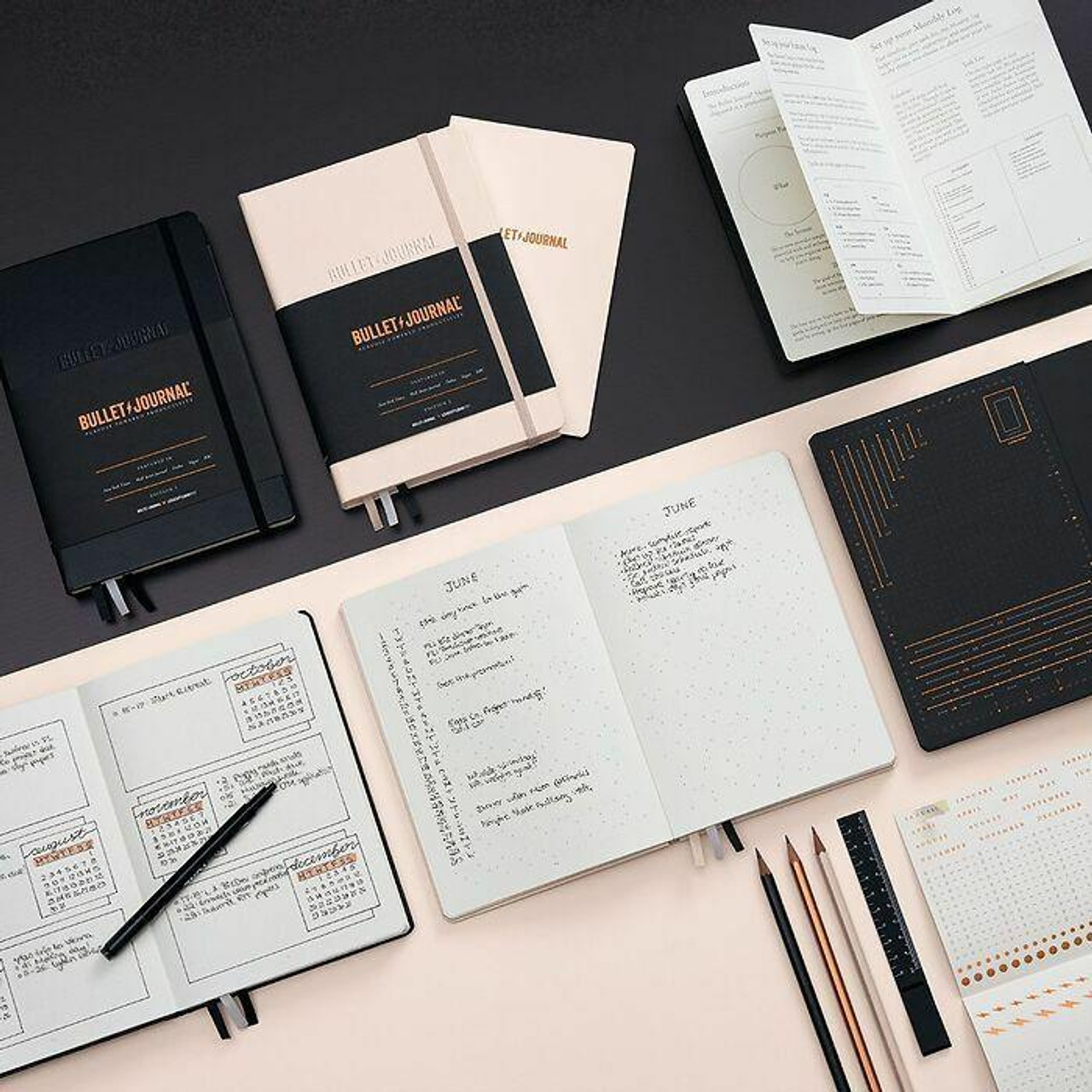 Leuchtturm Hardcover Notebook Black, Bullet Journal - Edition 2