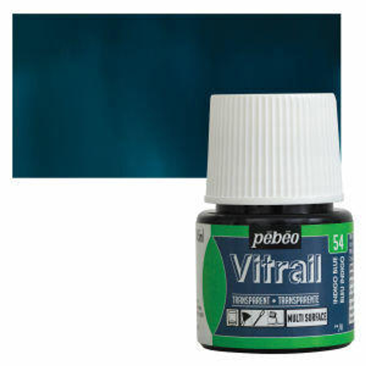 Pebeo Vitrail Paint Indigo Blue 45 ml