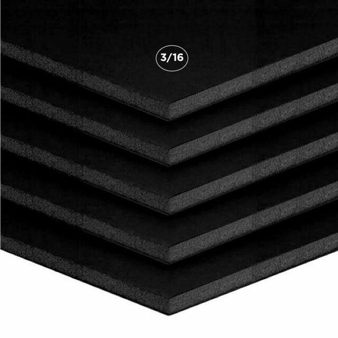 White 3/16 Foam Core Permanent Adhesive 36 x 48 Mounting Boards - 25pk