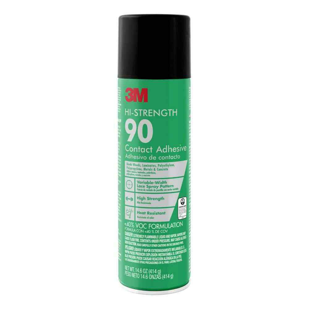 3M Hi-Strength 90 Contact Adhesive, Low VOC, Heat Resistant, 14.6