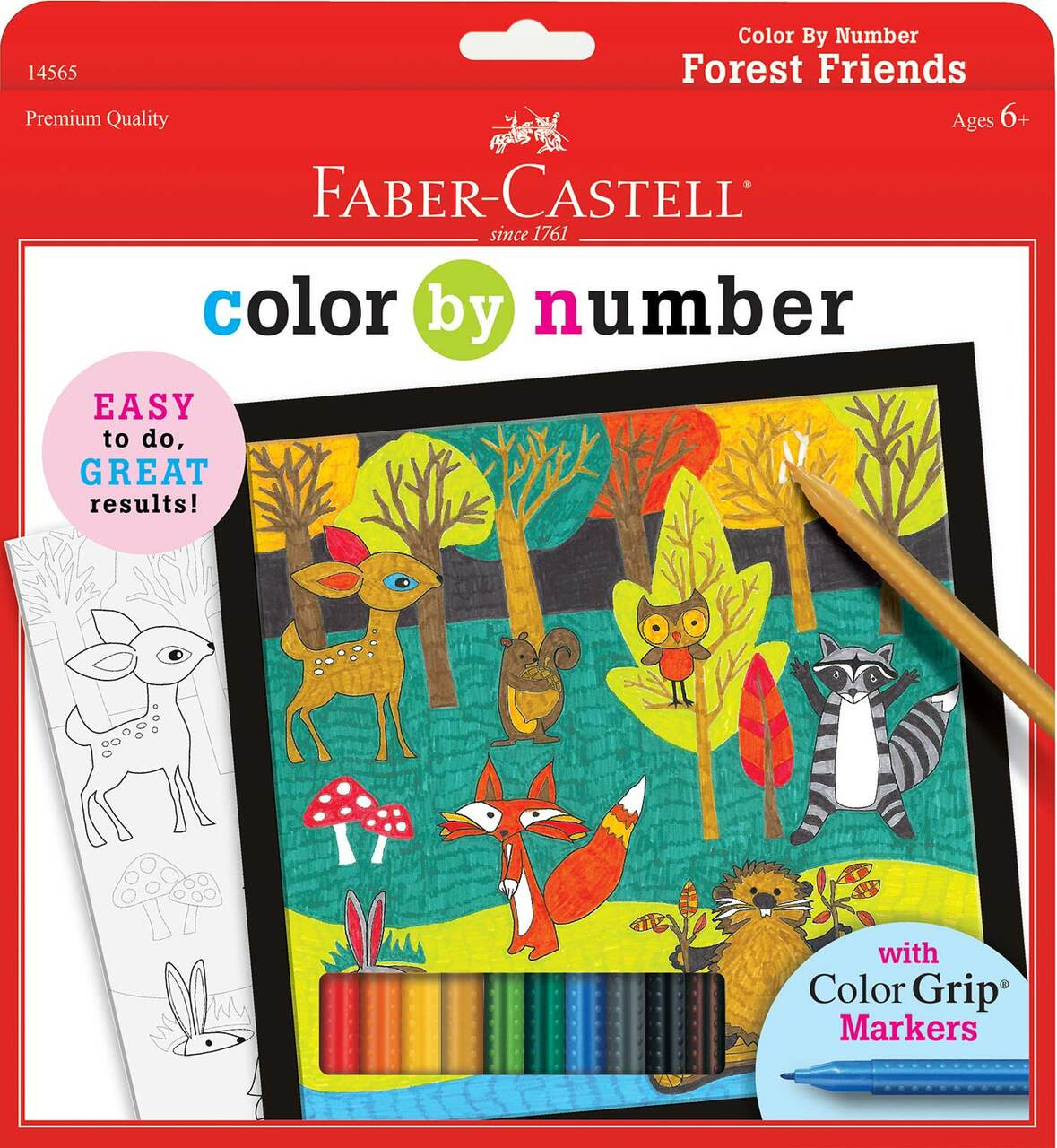 Faber Castell Color by Number Forest Friends