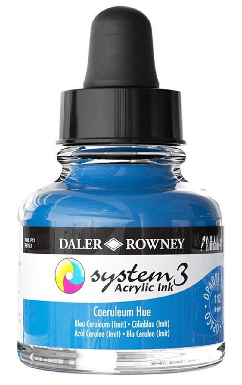 System 3 Acrylic Ink 29.5mL Coerulm Blue Hue - Sam Flax Atlanta