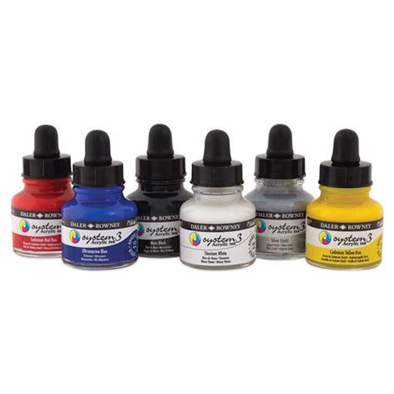 System 3 Intro Acrylic Ink Set 6X29.5mL - Sam Flax Atlanta