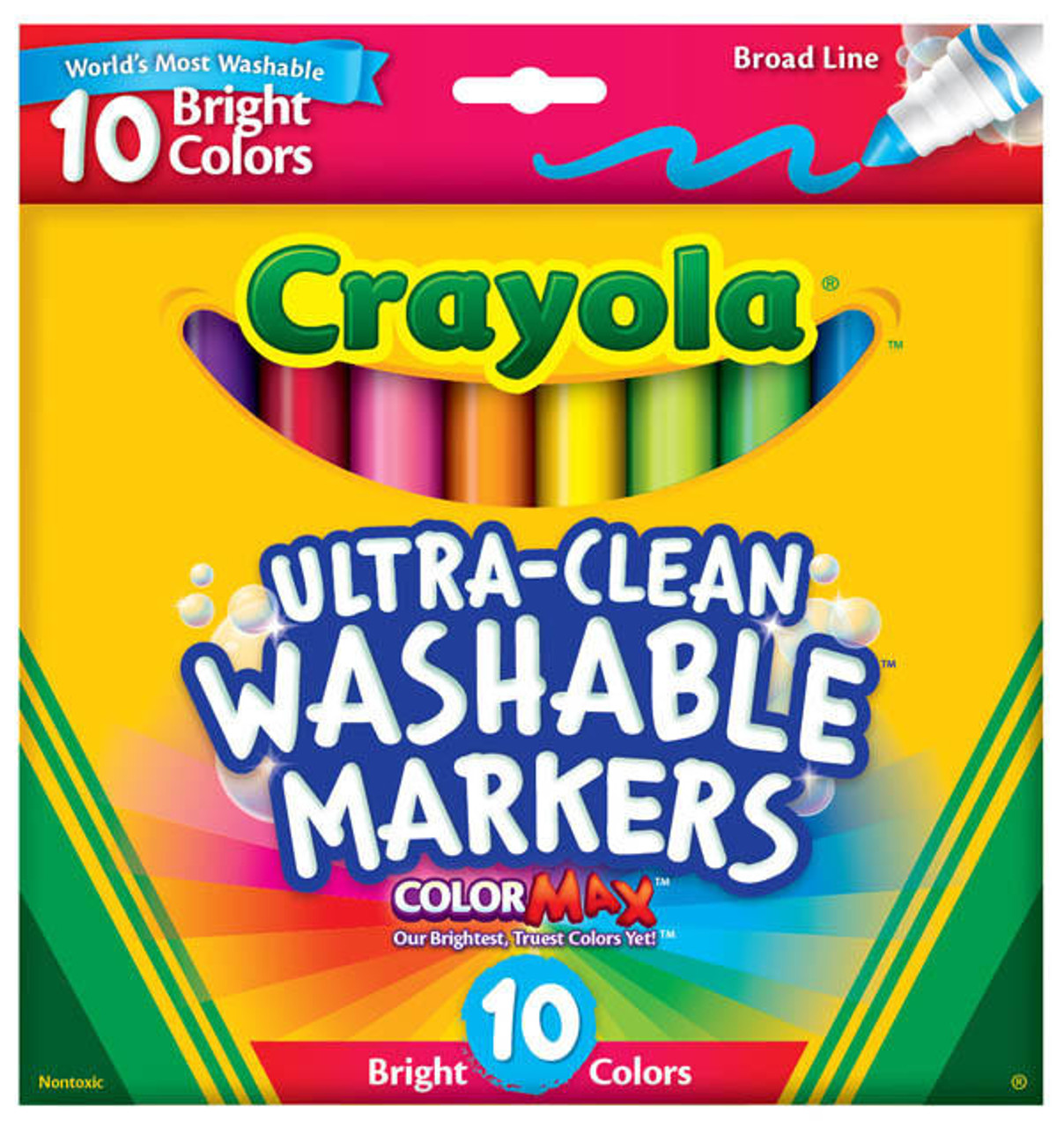 Crayola Ultra-Clean Washable Marker - Black, Broad Tip