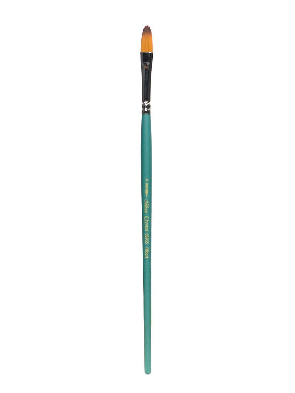 R&F Encaustic Hake Brush - Short Handle, Size 4