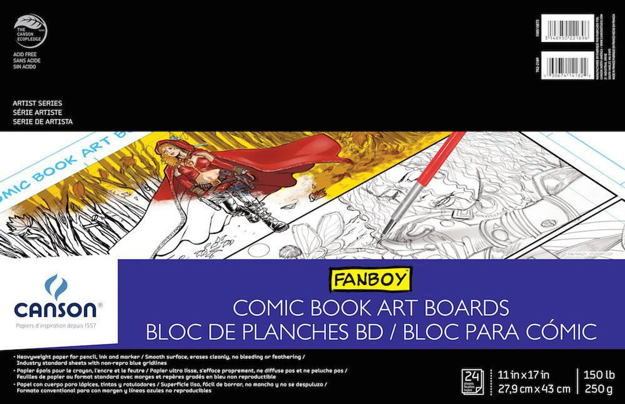 Canson Fanboy Comic book layout pages - 8 1 2 in. x 11 in. pad of