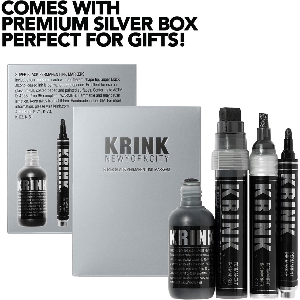 KRINK K51 - INK MARKER PEN - 15MM TIP WIDE MARKER