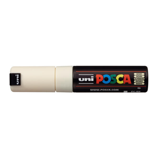 POSCA Paint Marker, PC-8K Broad Chisel, Ivory1