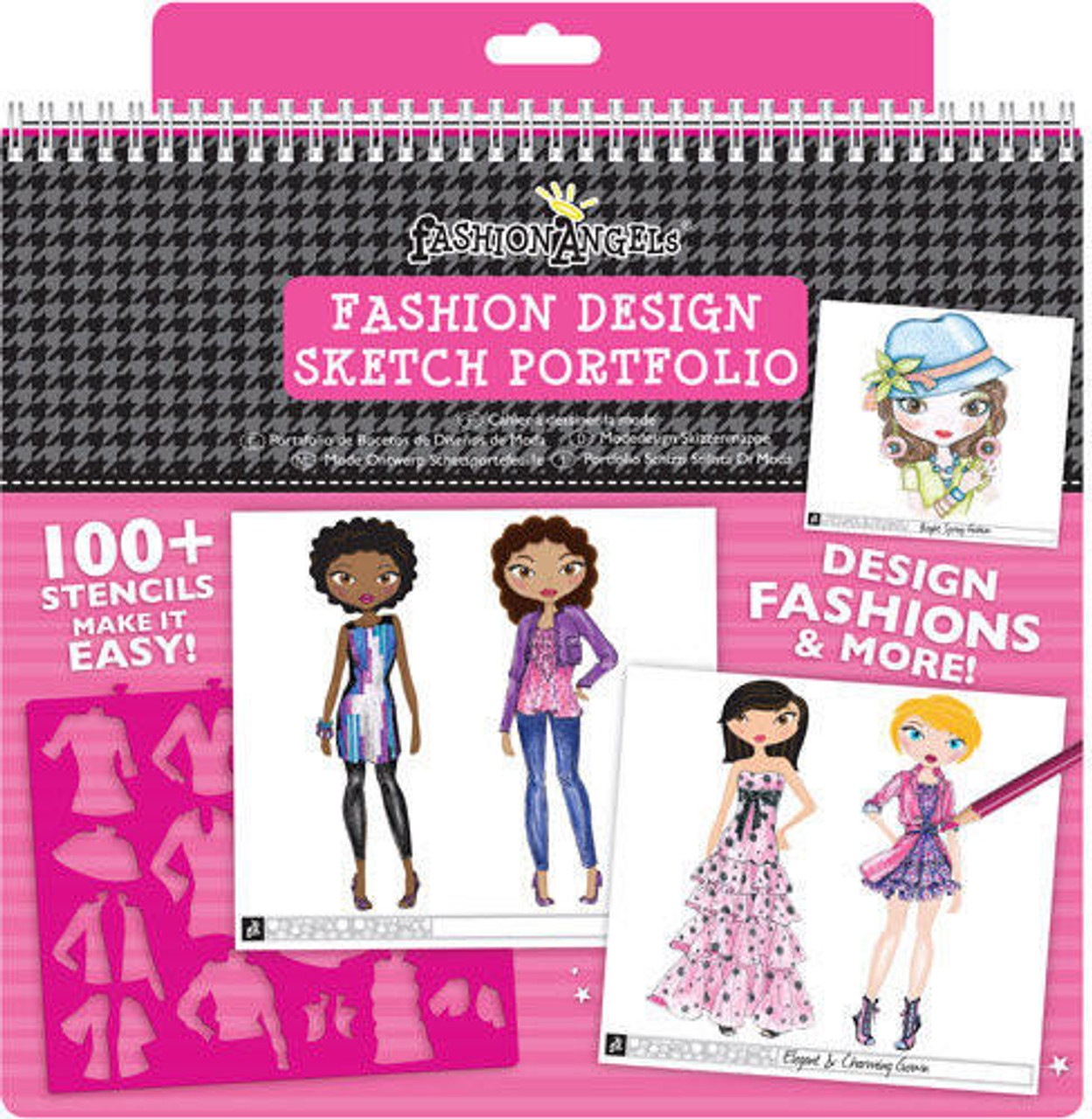 Fashion Design Sketch Kit - Compact Portfolio Sketchbook for Girls, Fashion