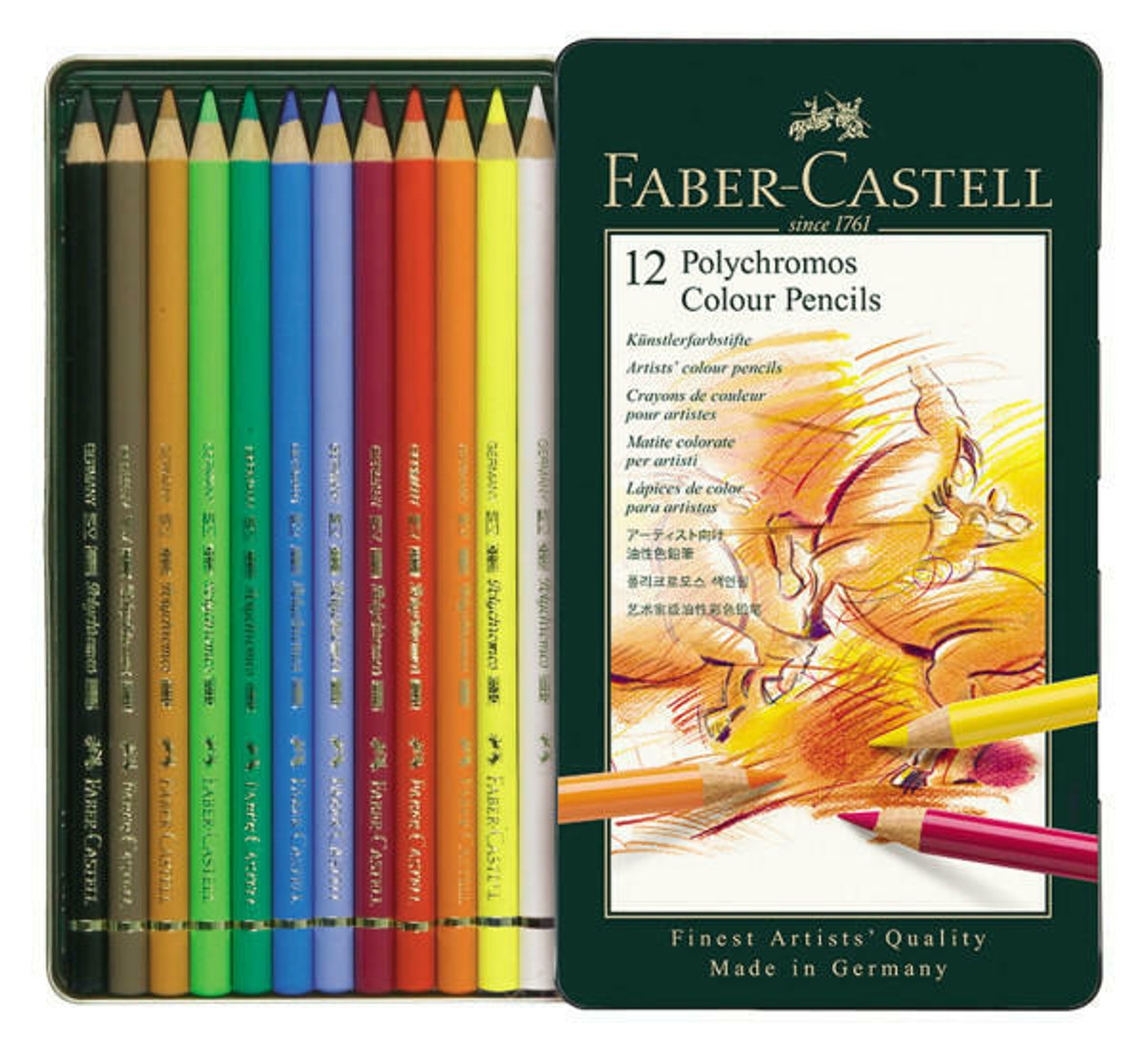Faber-Castell Polychromos Artists' Color Pencil 36Ct Tin 