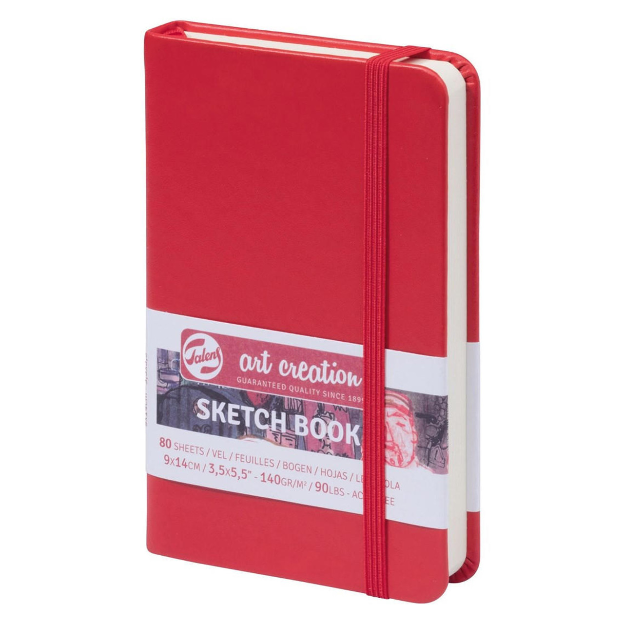 Art Creation Sketchbook - Red 3.5 x 5.5