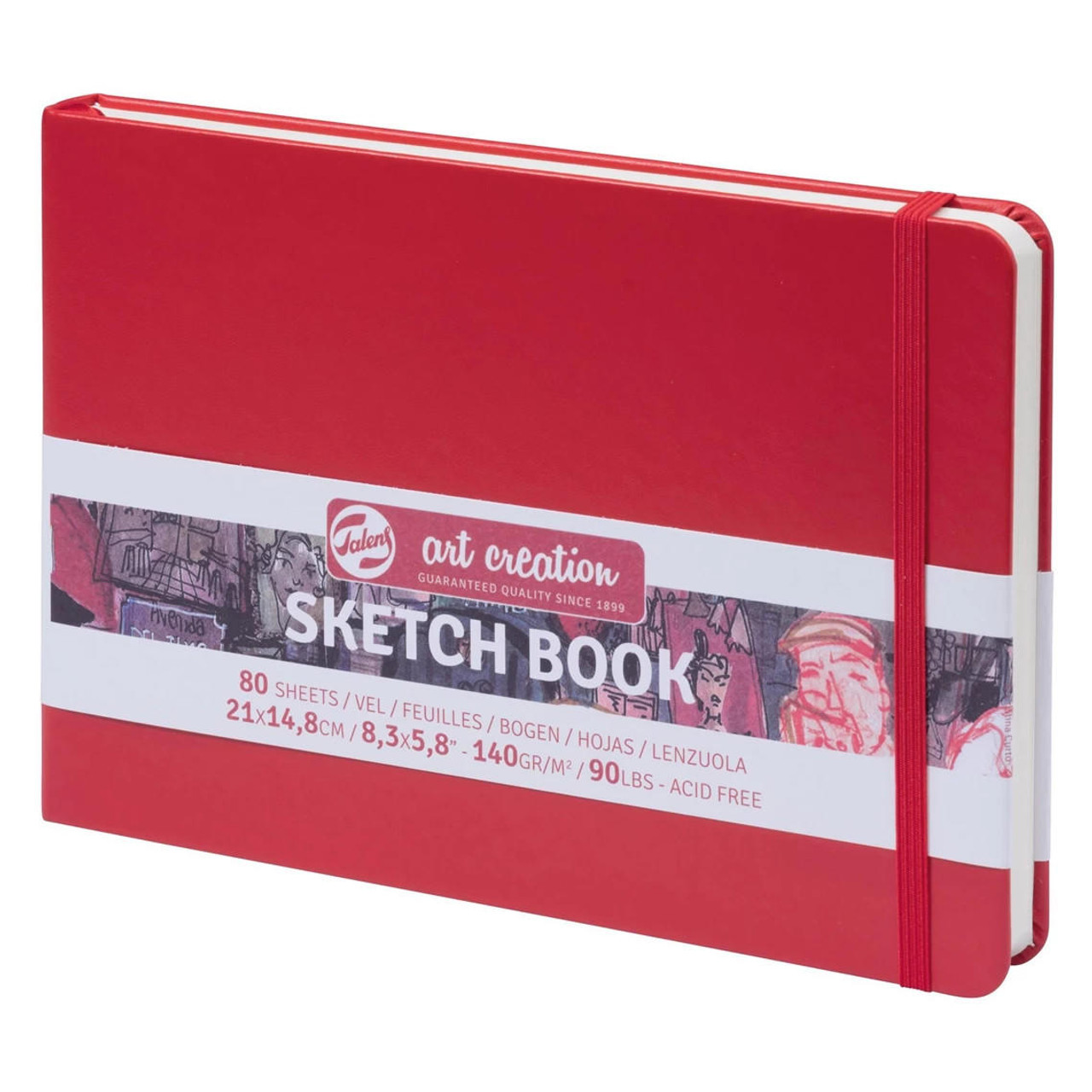 Art Creation Sketchbook - Red 8.3 X 5.5 - Sam Flax Atlanta