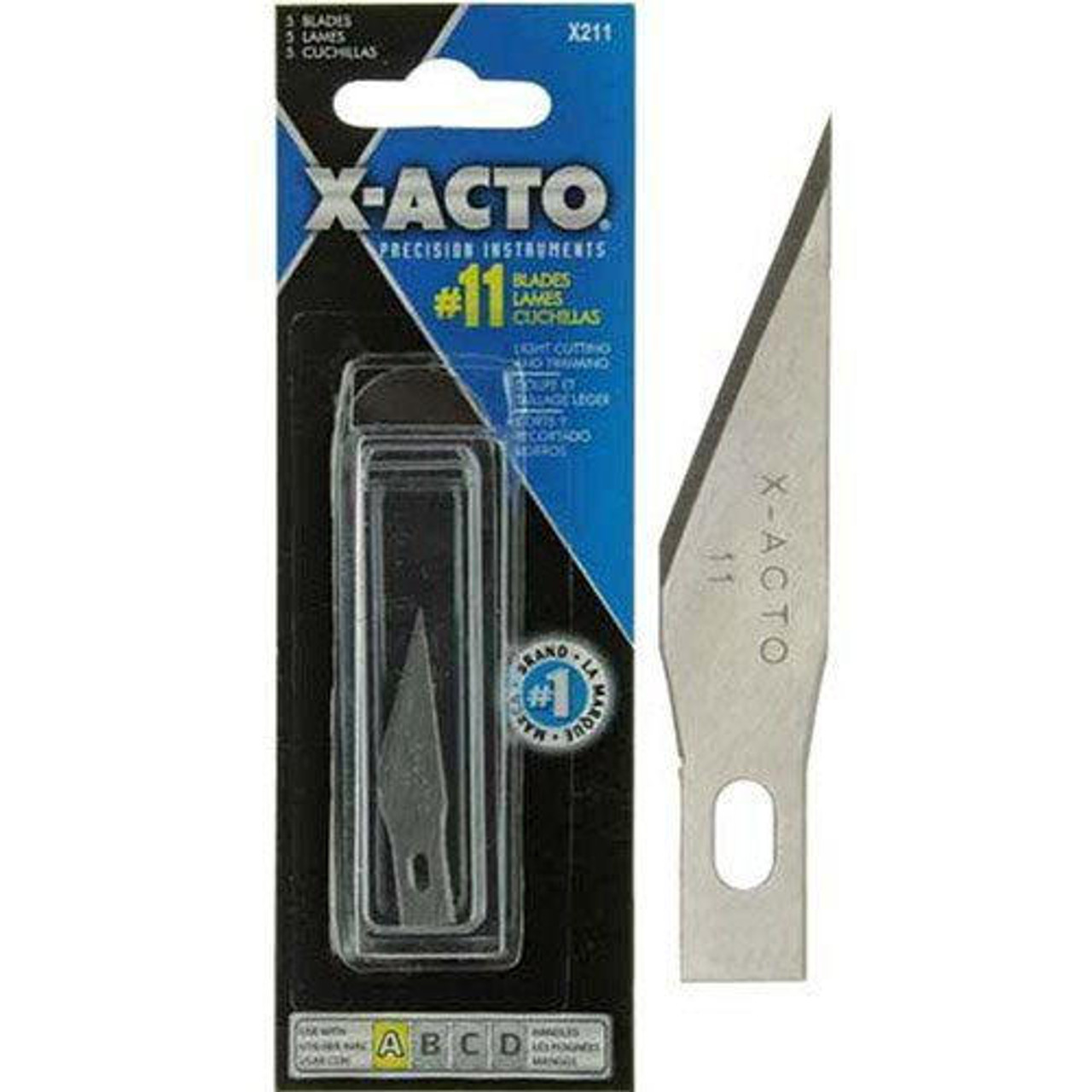 X-Acto No. 11 Stainless Steal Refill Blades, 5 pk. - The Art  Store/Commercial Art Supply
