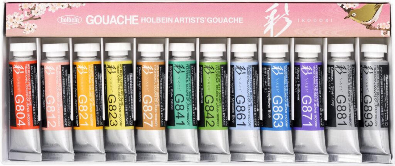 Holbein Artist Watercolor Paint Set - 12 Basic Colors