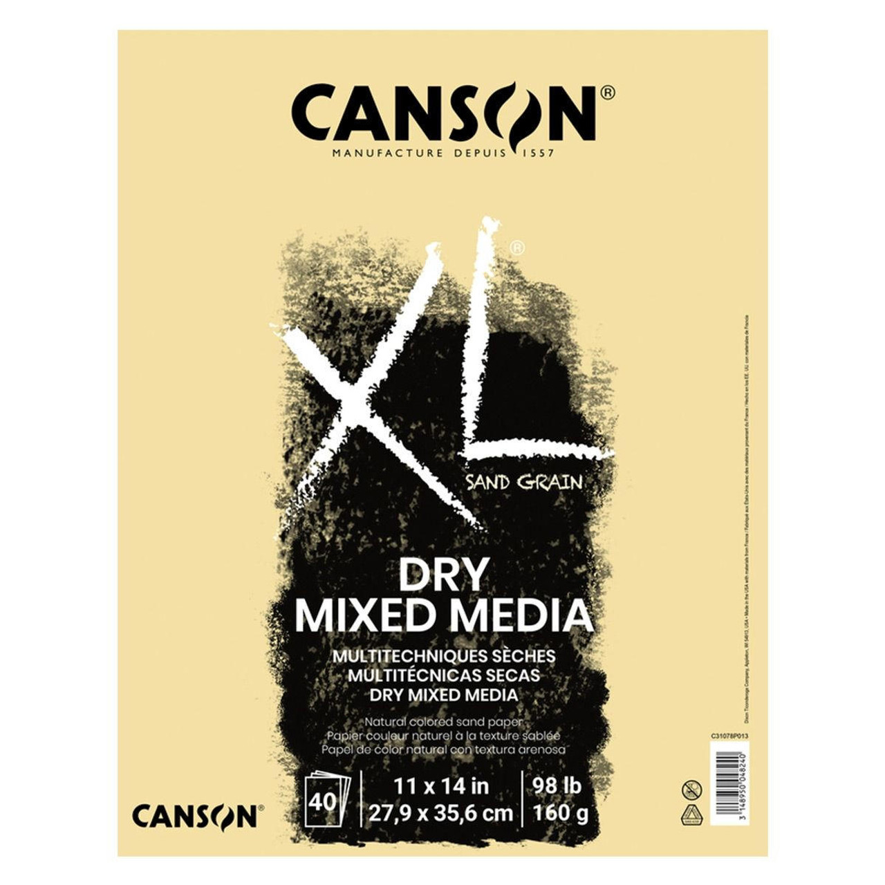 Canson XL Series Mix Paper Pad, Heavyweight, Fine Texture, Heavy