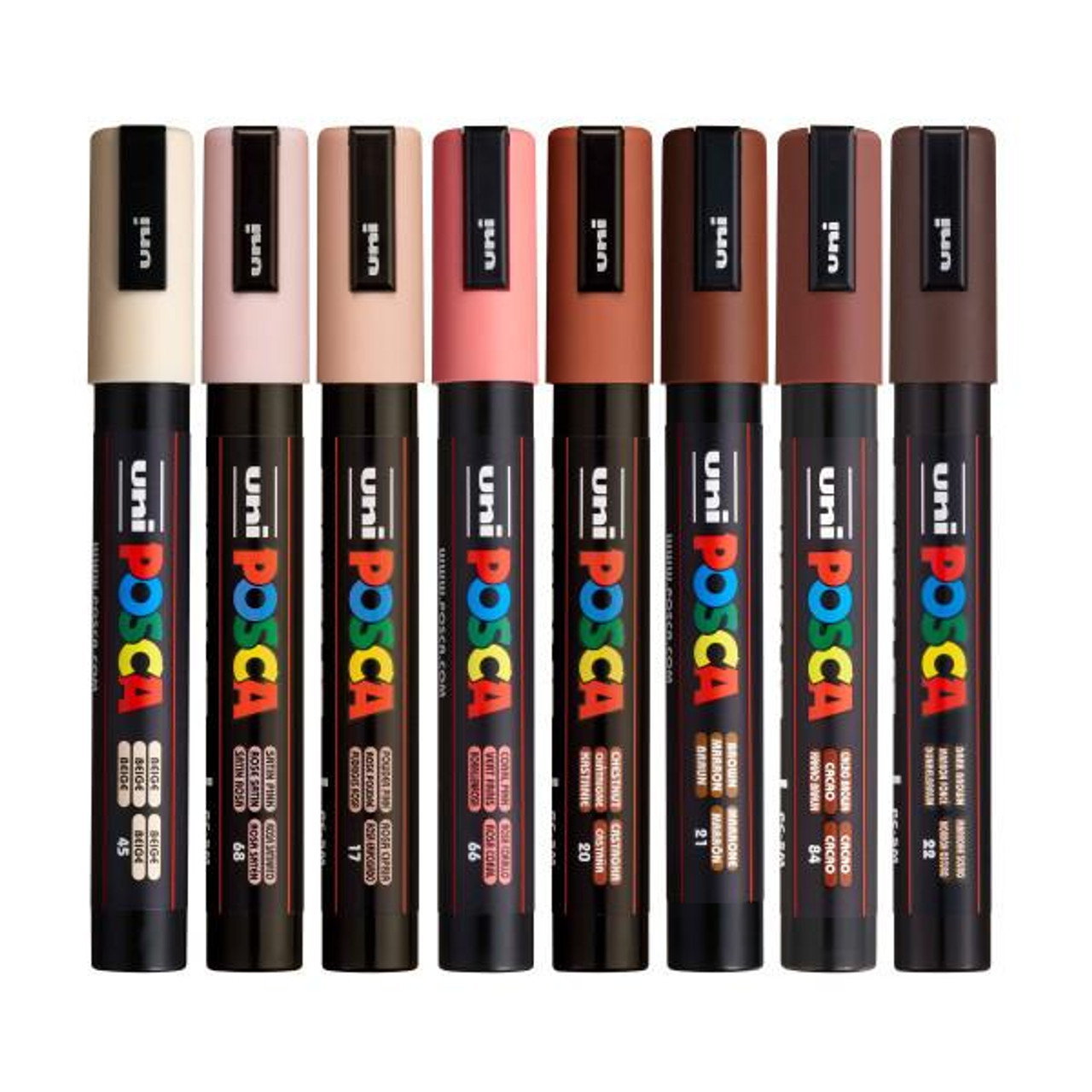 POSCA Paint Marker Set - 8-Color PC-5M Portrait Colour Set
