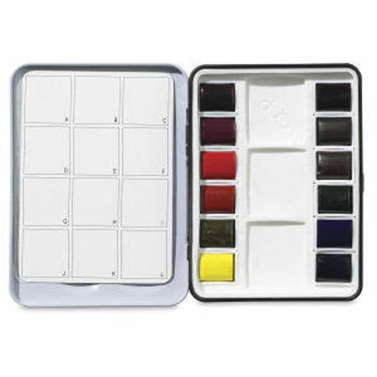 QoR Watercolor Mini Half Pan Set - 12 Color - Sam Flax Atlanta