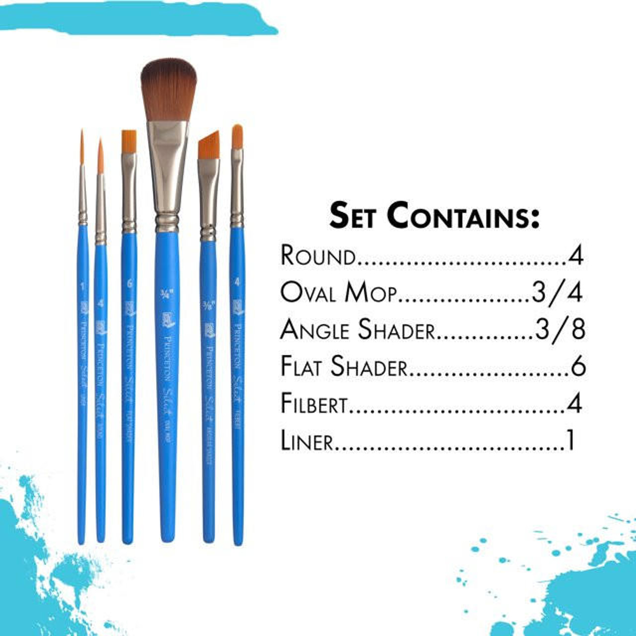 Princeton Brush Select Artiste Brush Value Set #23