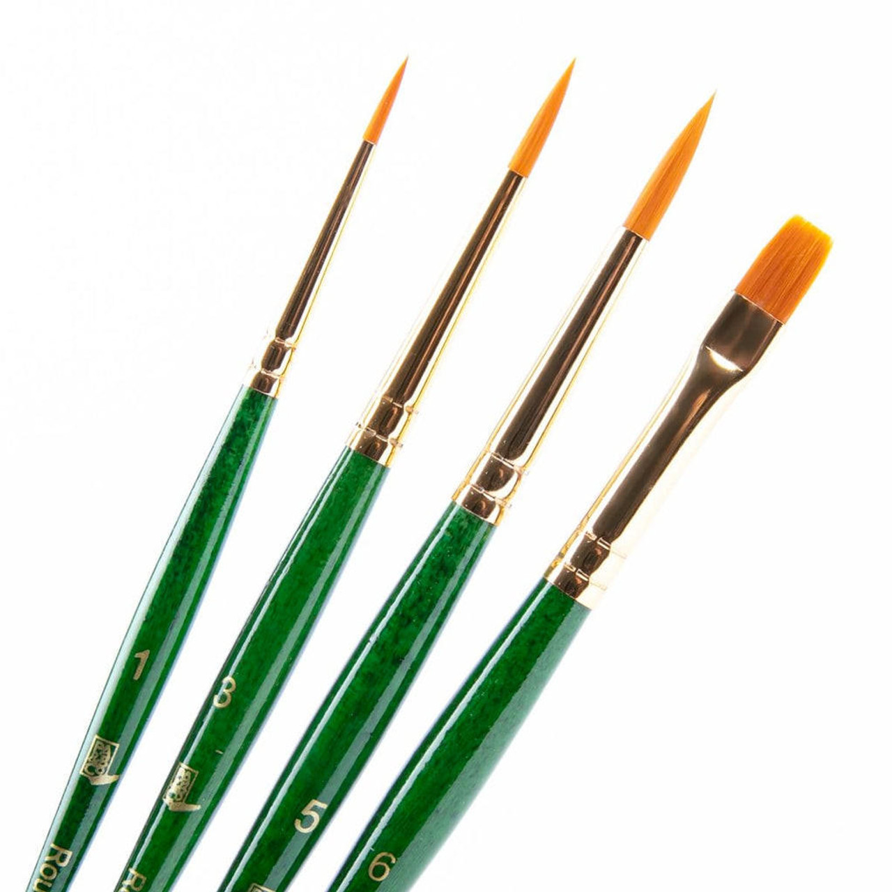 Synthetic-Golden Taklon Set of 6 brushes