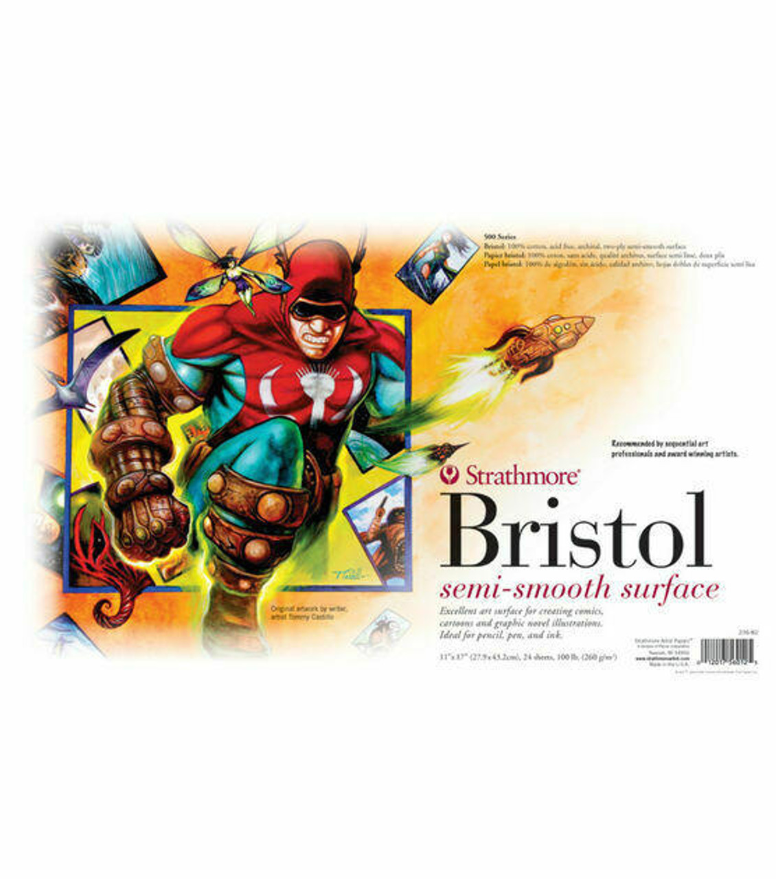 Sequential Art Bristol Paper Pad - 300 Series - 11 x 17 - Smooth