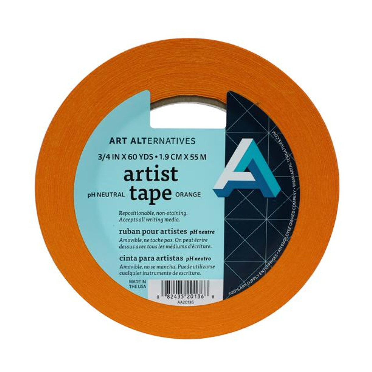 Art Alternatives Artist Tape, Red, 3/4 x 60yds - Sam Flax Atlanta