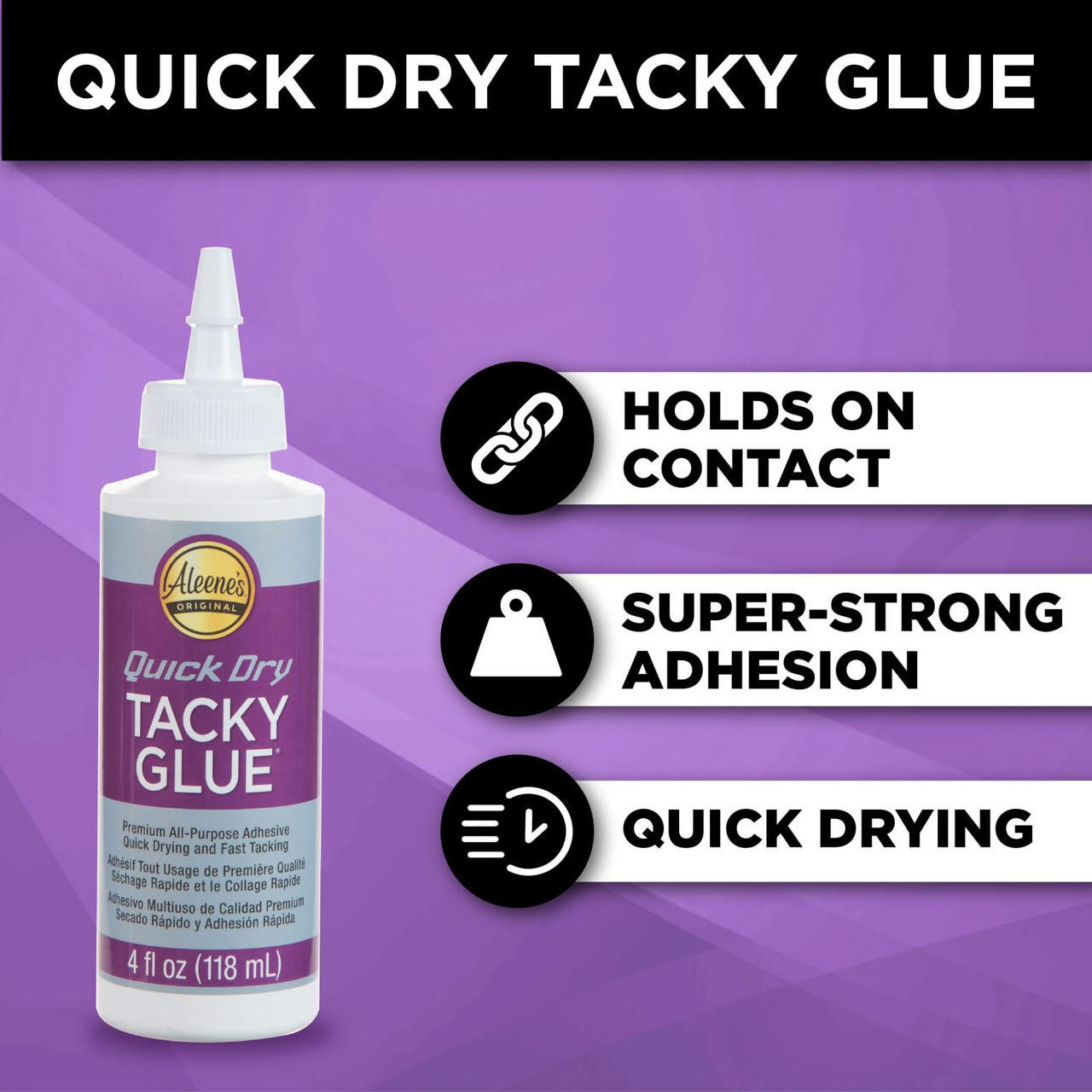 Aleene's Quick Dry Fabric Fusion Permanent Adhesive 4oz