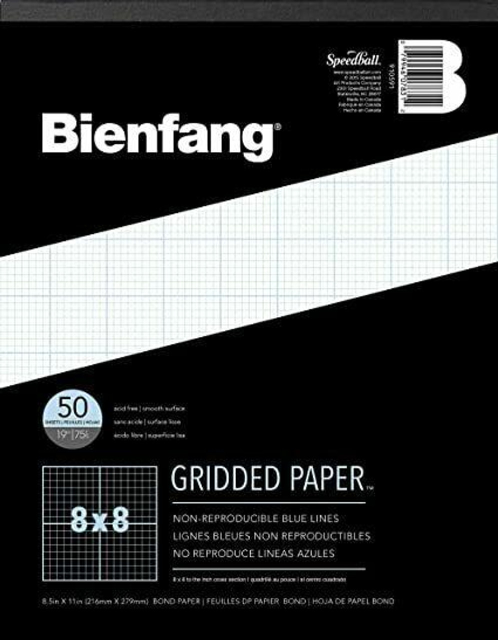 Bienfang - Cross Section Paper Pad - 8x8 grid -8.5 x 11 - Sam Flax Atlanta