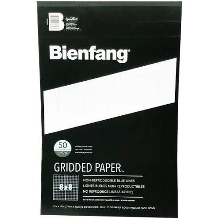 Bienfang - Cross Section Paper Pad - 8x8 grid - 11