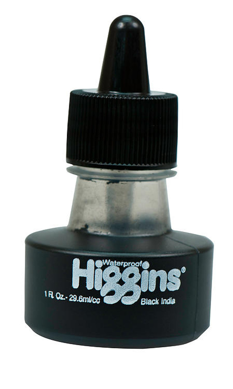 Higgins Calligraphy Ink - 2.5 oz, Black, Waterproof, Pigment Based