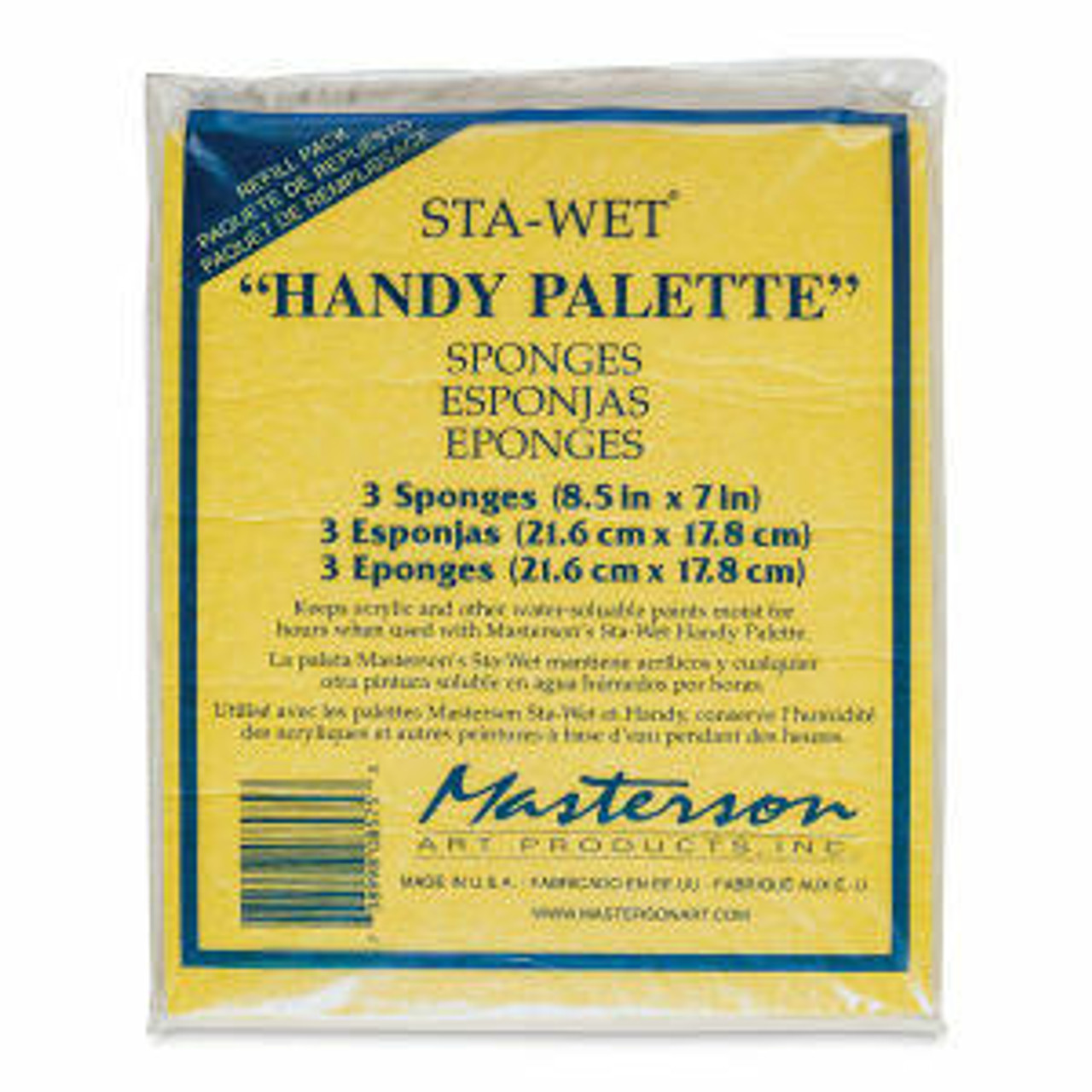 Masterson Sta-Wet Handy Palette Sponge Refill 3 Pack