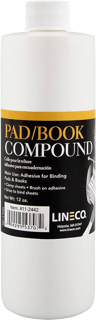 Lineco Pad & Book Binding Adhesive Compound, 12 oz, White (411-2442)