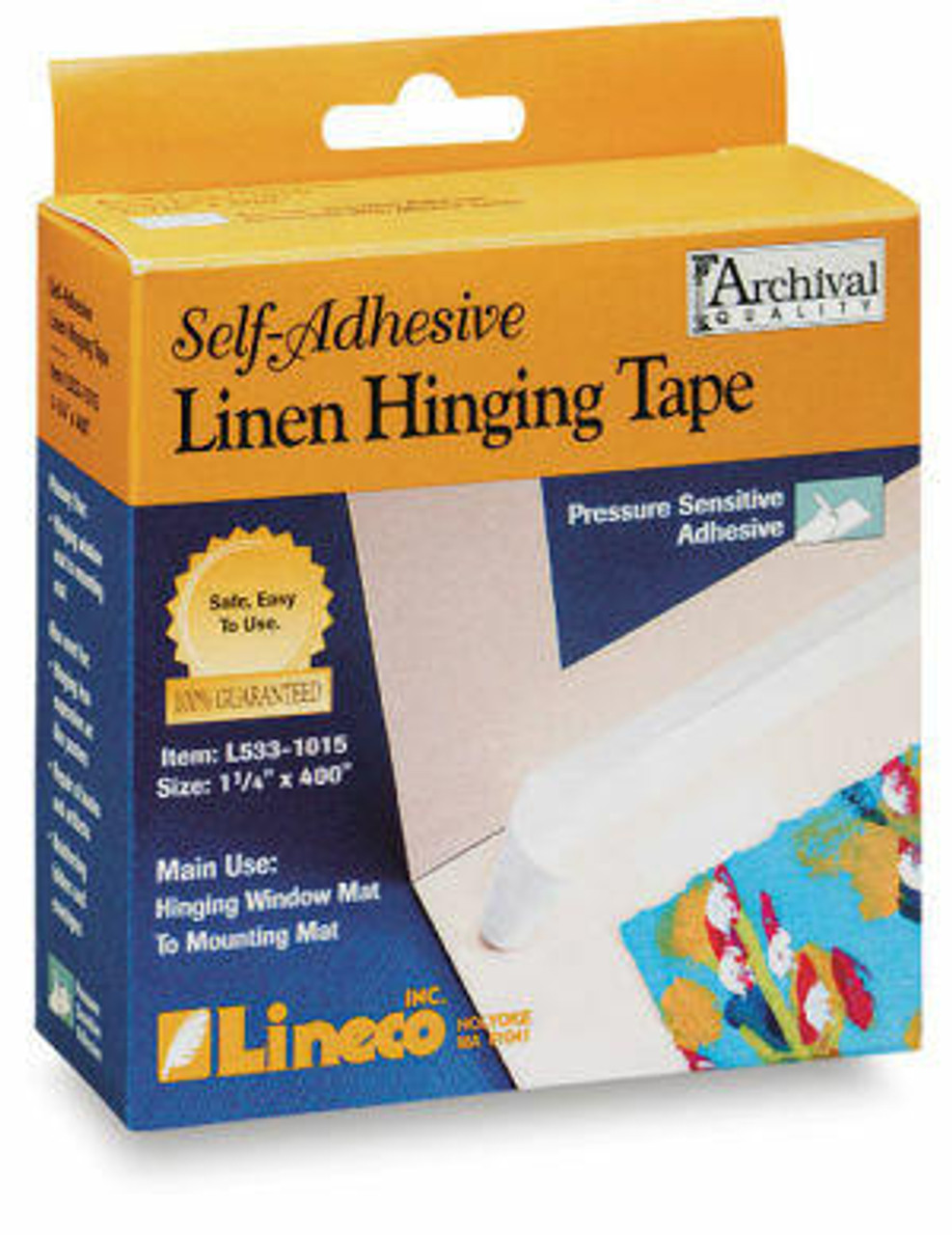 Lineco Acid-Free Gummed Linen Tape for framing