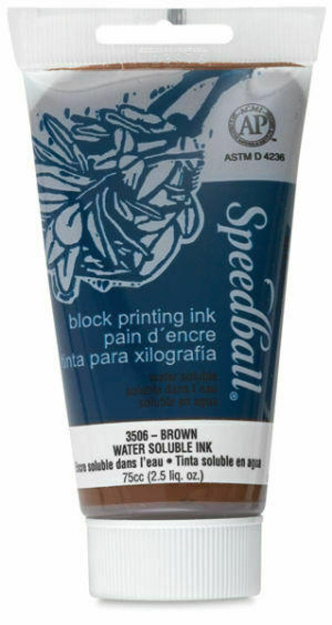 Speedball Water-Soluble Block Printing Ink 5oz Black