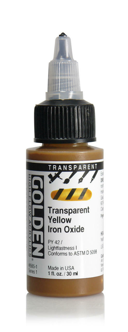 Golden High Flow Transparent Yellow Iron Oxide 1oz - Sam Flax Atlanta