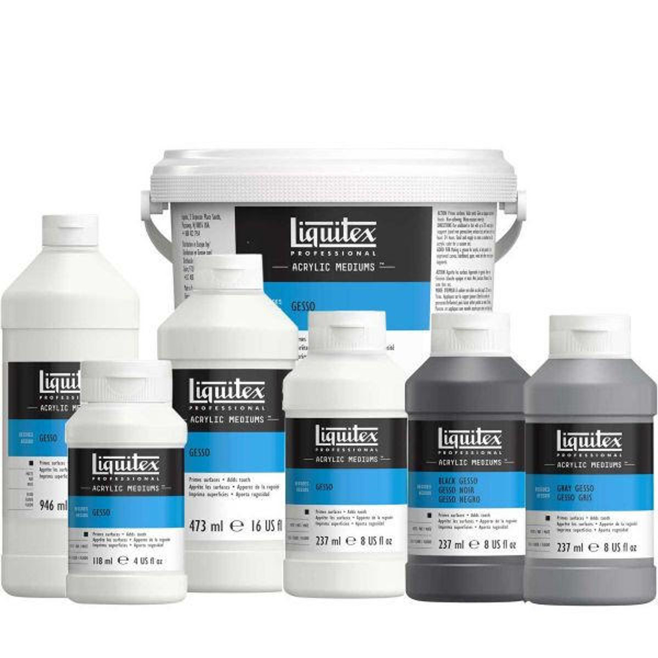 Liquitex Acrylic Gesso Surface Prep Clear 8oz 094376931662 for