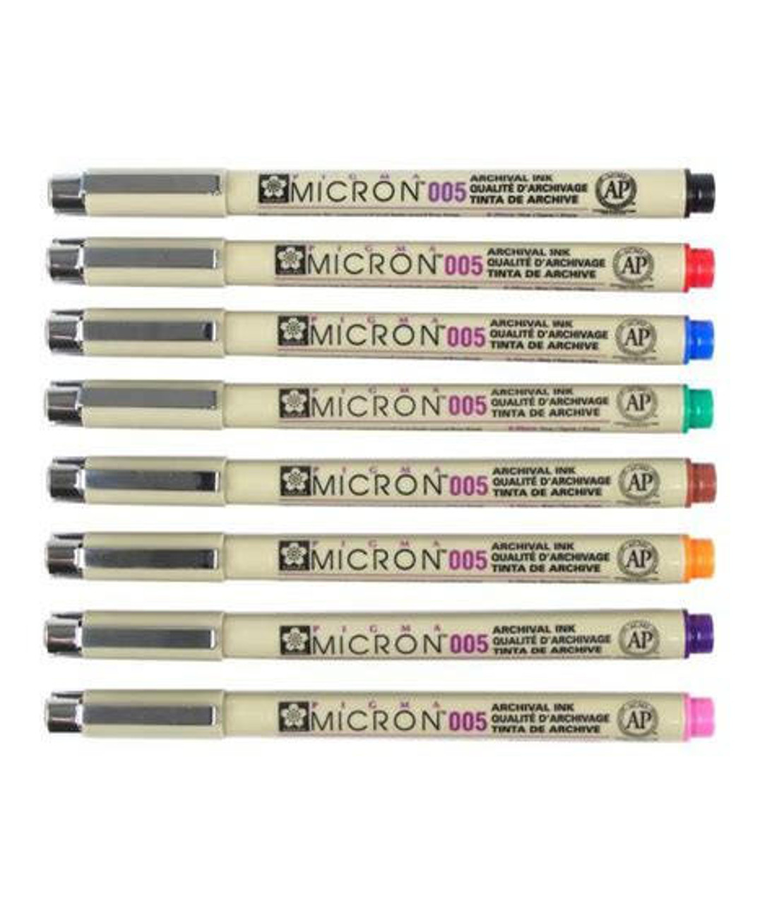 Sakura Pigma Micron Pen Set, 8-Colors, .45mm 