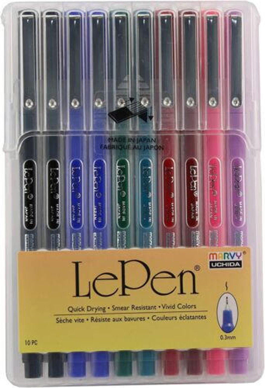  Marvy Uchida Le Flex 10 Piece Set Writing Pen, Pastel Colors :  Office Products