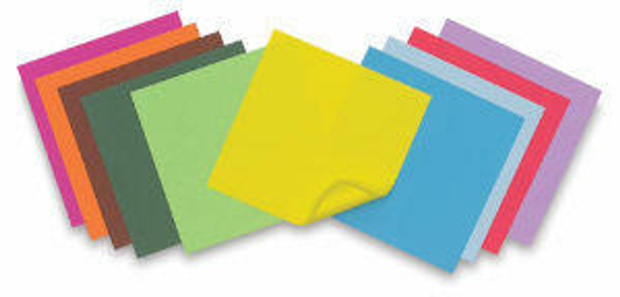 Folia Paper Origami Colored Folding Squares - 8x8 inch