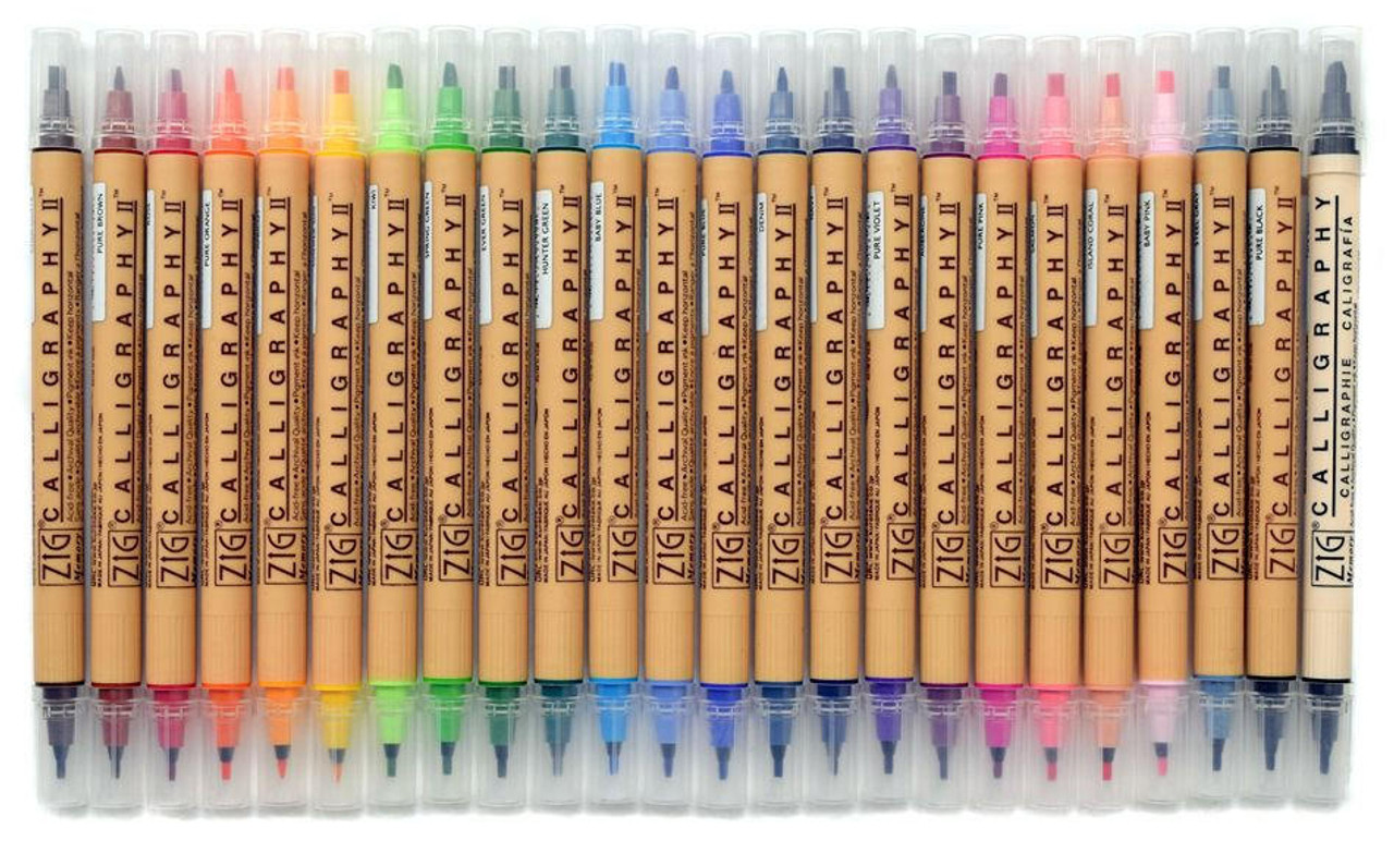 Zig Memory System Calligraphy Markers, Blue Jay - 847340002369