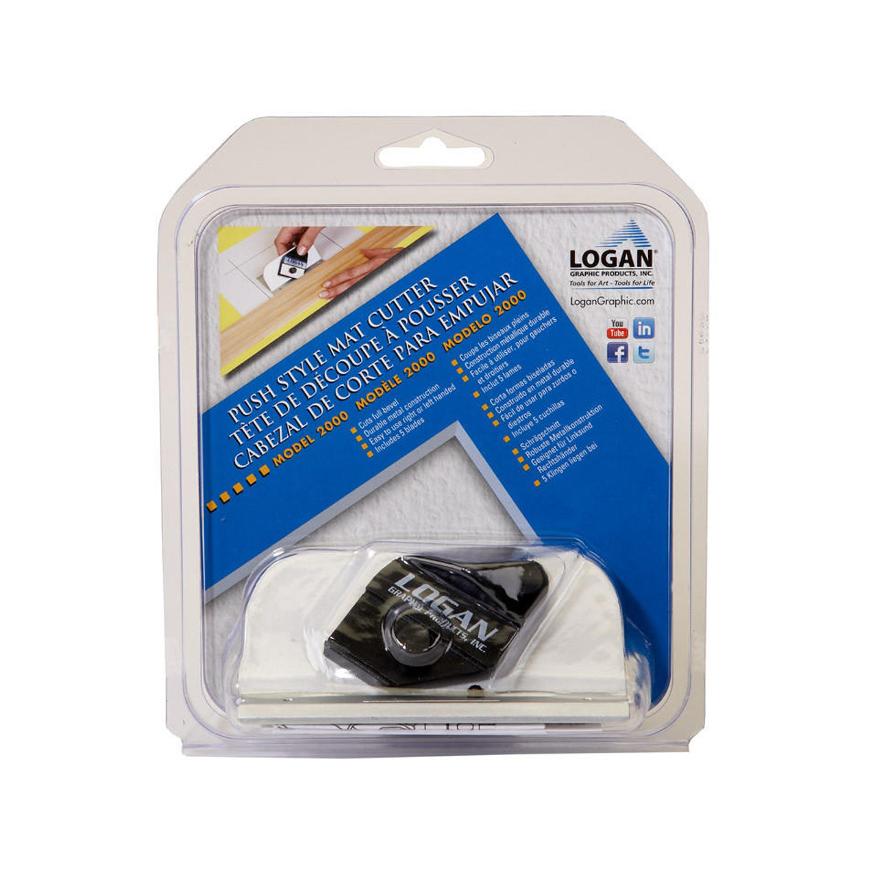 Logan Deluxe Handheld Pull Style Mat Cutter - The Art Store