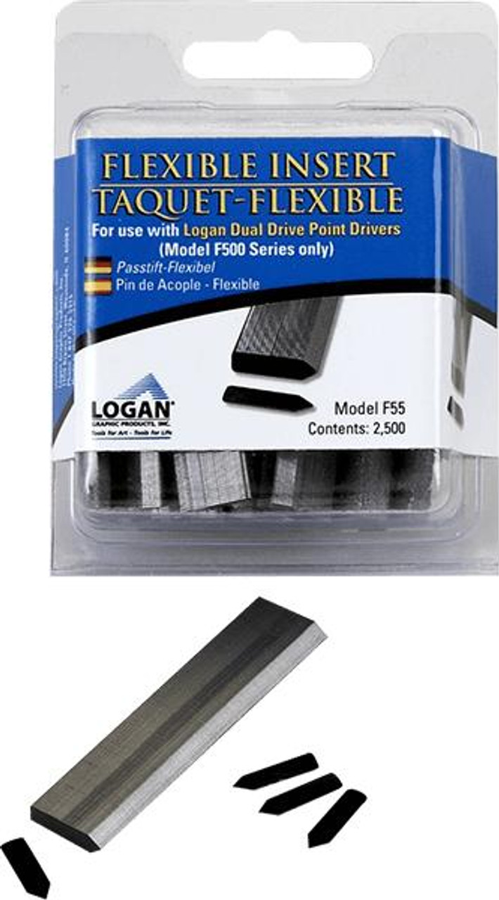 Logan F500-2 Framing Point Strip Refills - Flex Point - 2,500/Pkg