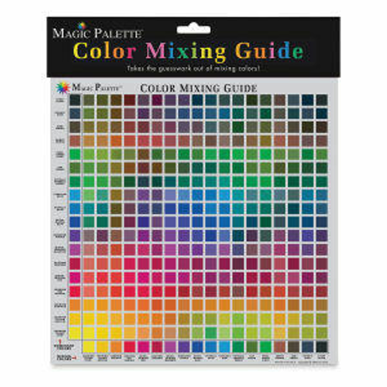 BEST Color Wheel Chart Painting Mixing Guide 5.5 Pocket 2 SIDES w/ Gray  Scale