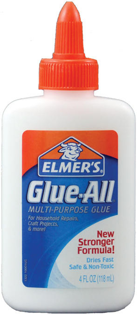 Elmer's Glue-All, Multi-Purpose Glue, Safe & Non-Toxic, Dries Fast, 4oz  Bottle