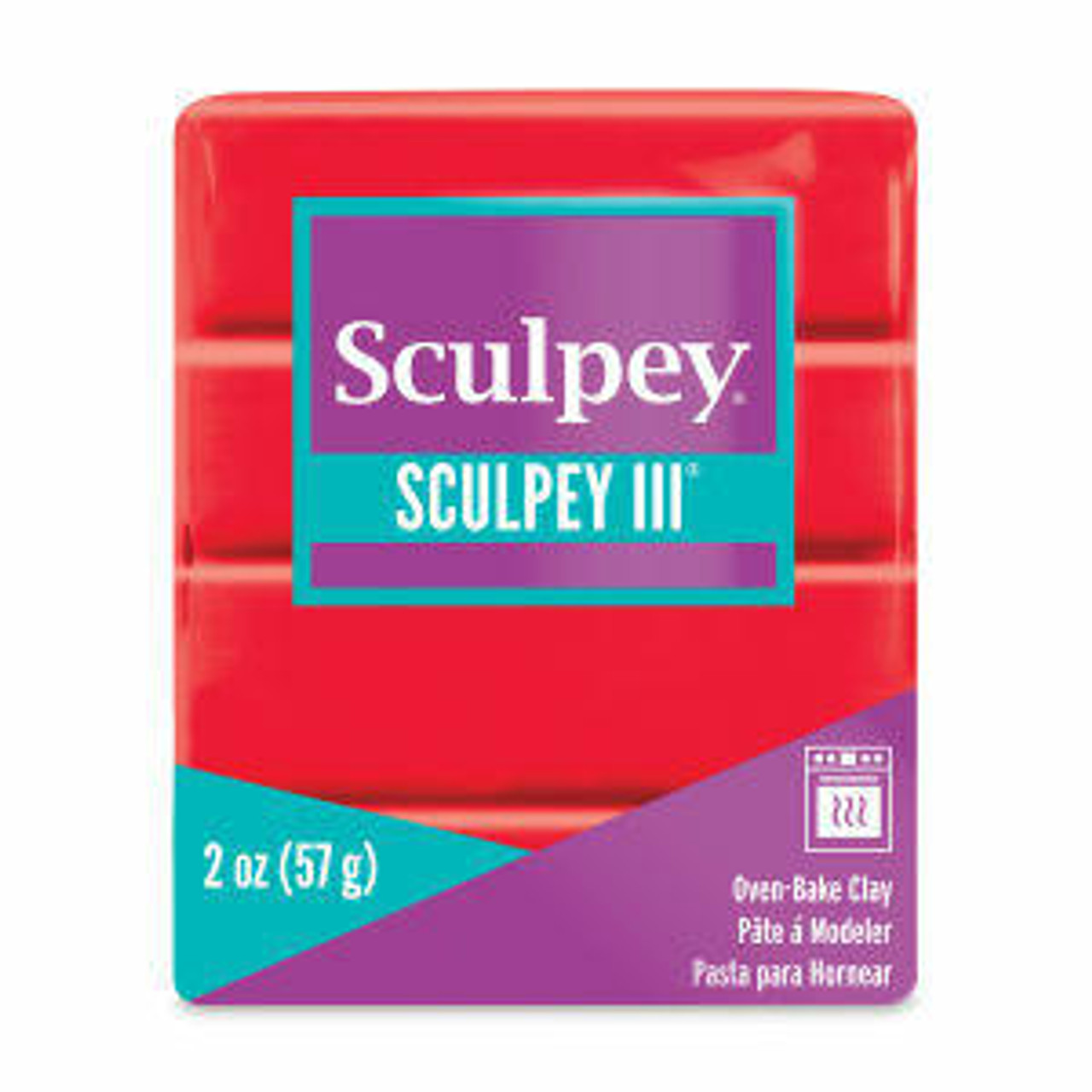 Sculpey III Polymer Clay - Red Hot Red 2oz