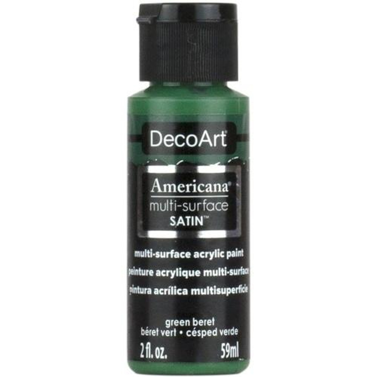 Deco-Art Americana Multi-Surface Satin Acrylic Paint 2oz-Turf Green 