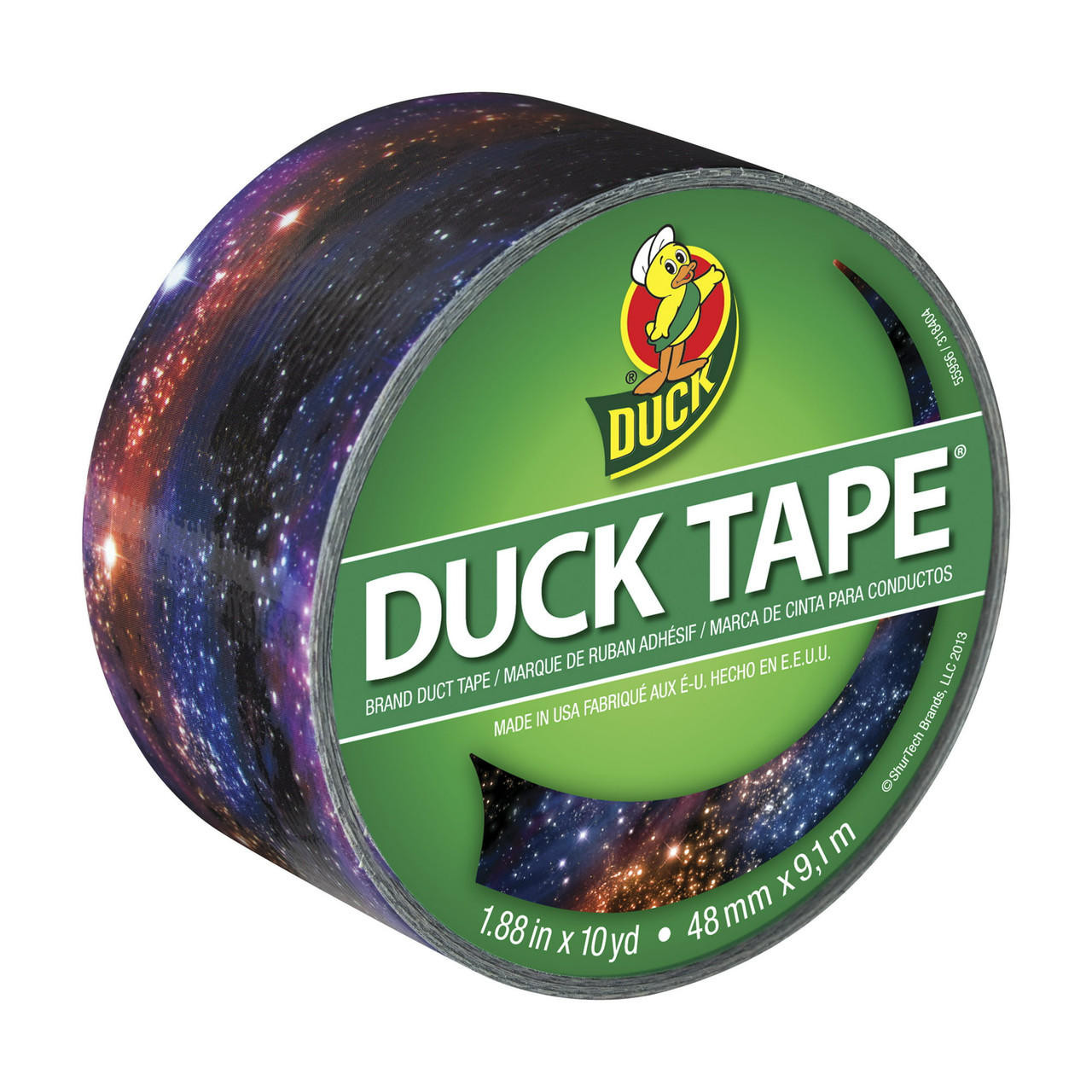 Duck Tape Patterned Duck Tape, 1.88 x 10 yds., Rainbow