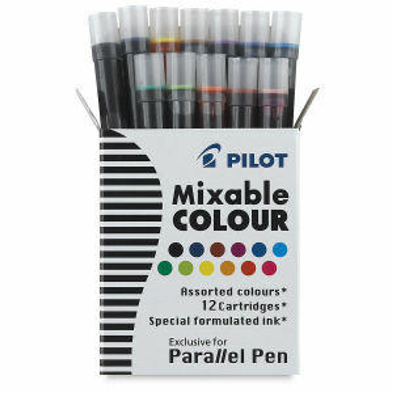 Pilot - Calligraphy Parallel Pen Ink - 12-Color Set
